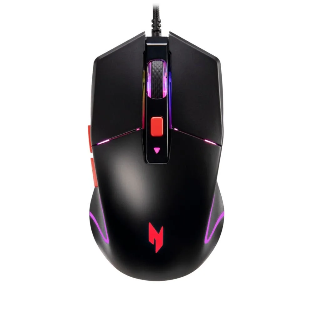 Acer Nitro Mouse NMW100 Black, Up to 7200 dpi, Wired, 6 buttons, Retail Pack — mysz