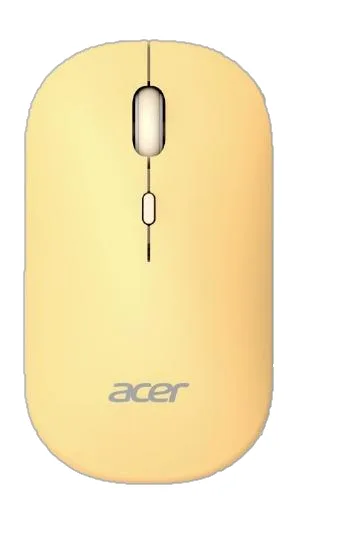 Acer Mouse wireless dual mode 2.4GHz and BT5.2, 4 buttons, AMR130, Yellow — mysz