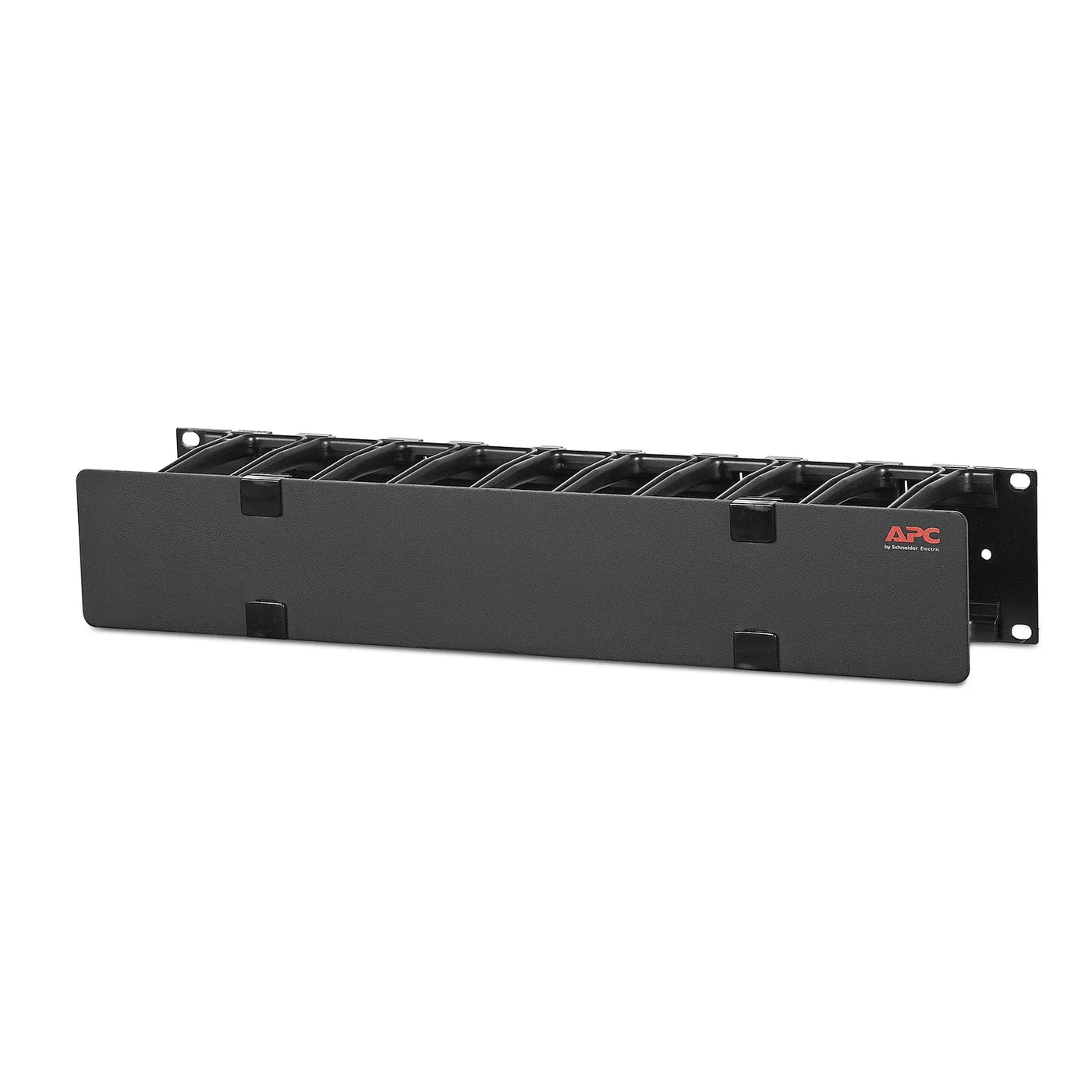 APC Horizontal Cable Manager, 2U x 4 Deep, Single-Sided with Cover — narzędzie