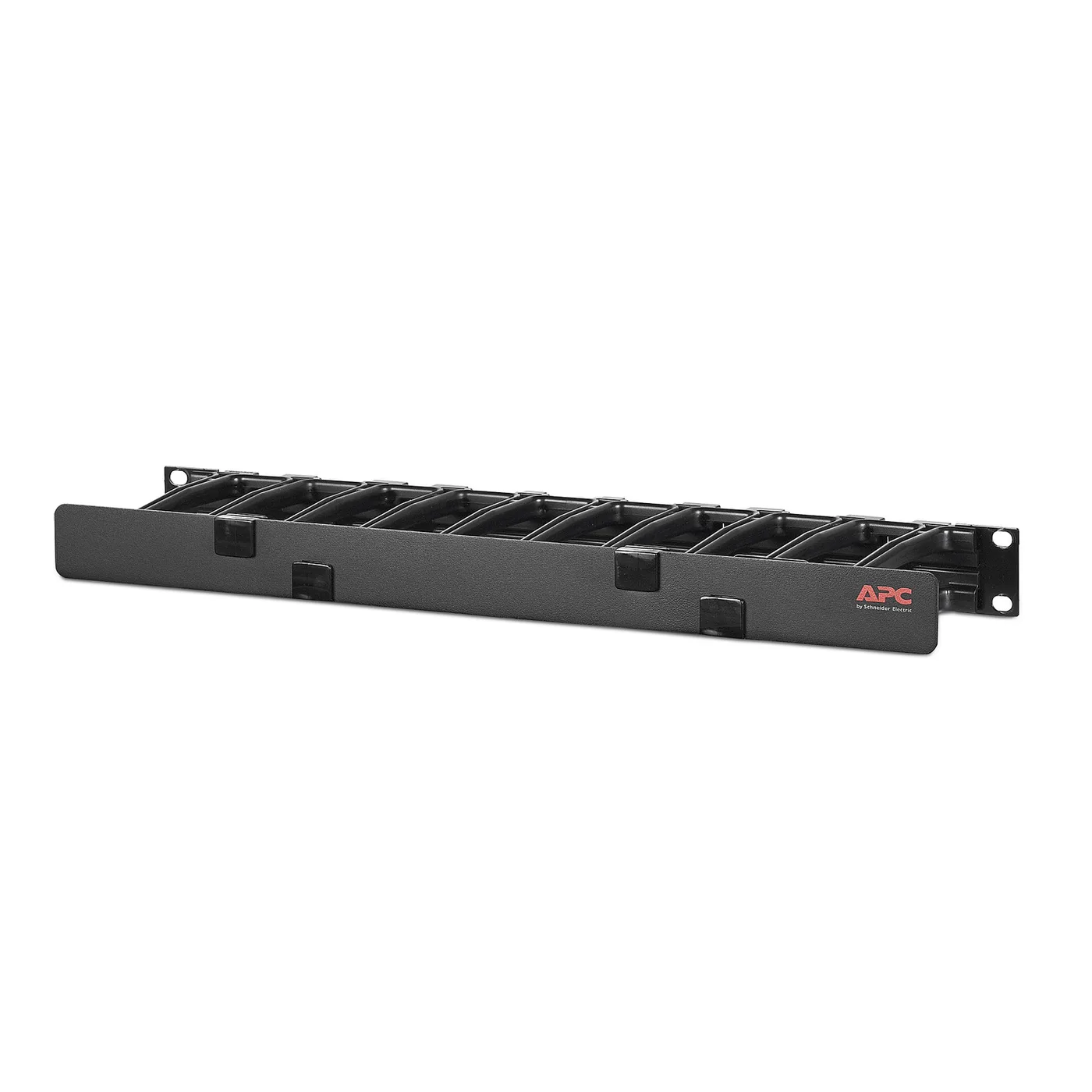 APC Horizontal Cable Manager, 1U x 4 Deep, Single-Sided with Cover — narzędzie