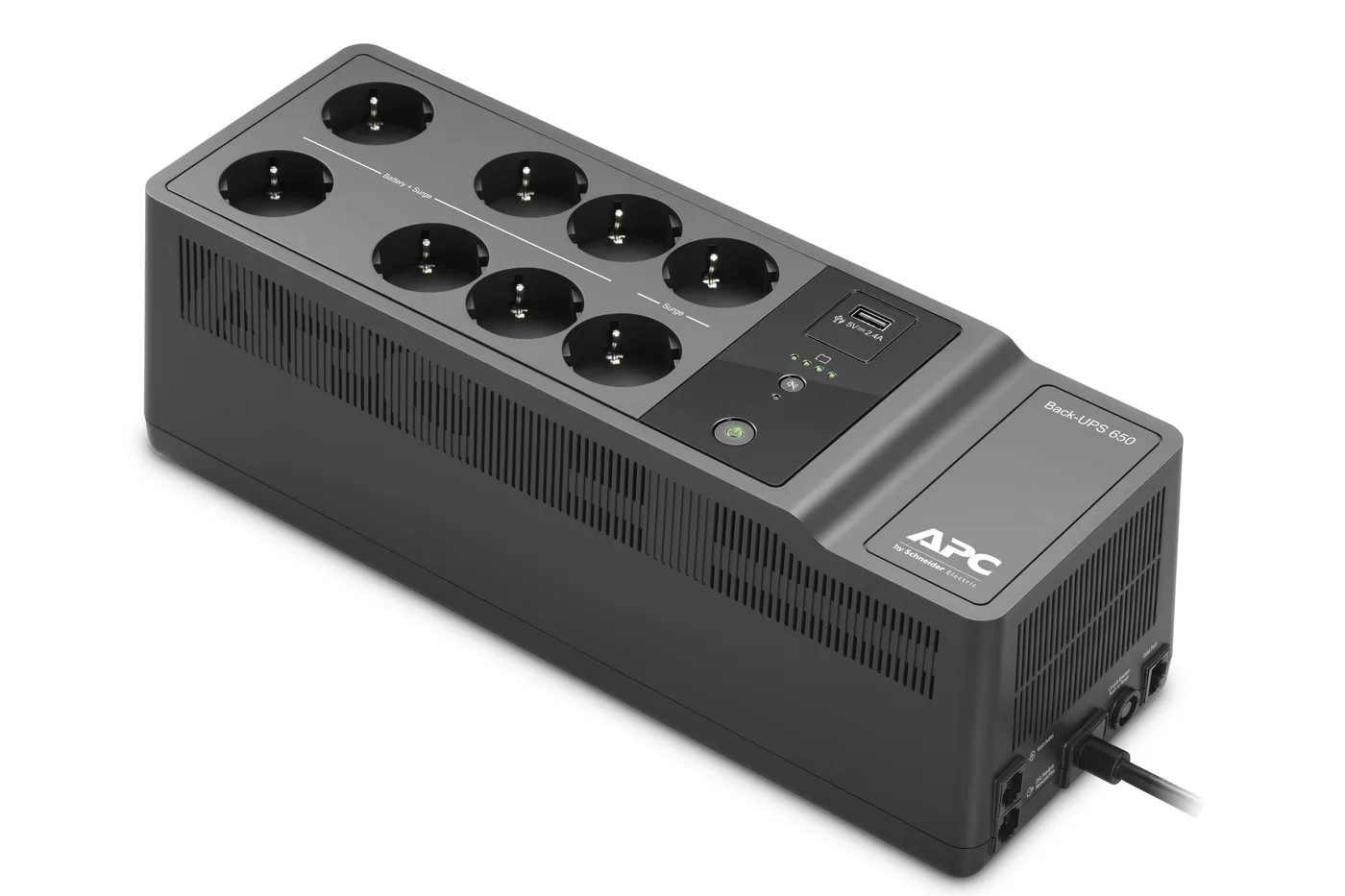 APC BACK-UPS 650VA 230V 1 USB/CHARGING PORTS — zasilacz awaryjny UPS 400 Watt