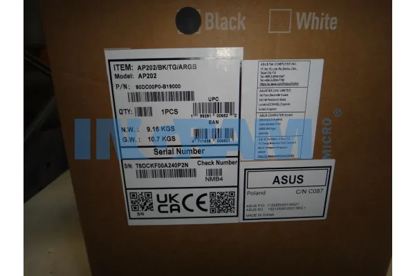 Asus PRIME AP202 TG ARGB BLACK AP202/BK/TG/ARGB
