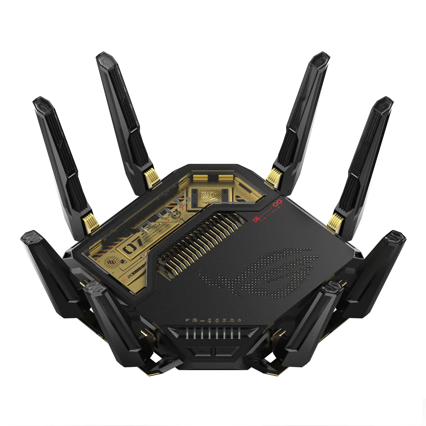 ASUS ROG Rapture GT-BE98 Edition 20 Quad-band WiFi 7 AiMesh Extendable Gaming Router, 25Gbps — router bezprzewodowy