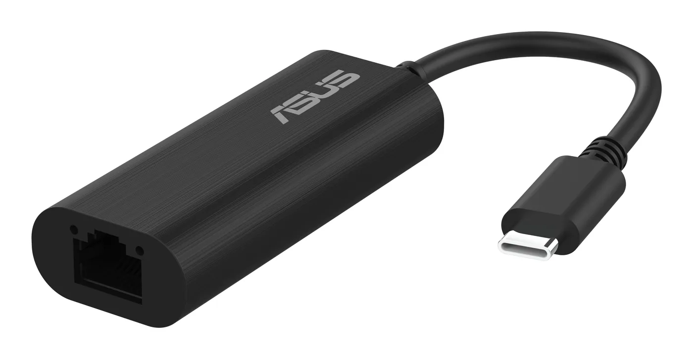 ASUS USB-C2500 V2 USB Type-C to 2.5G Ethernet Adapter, compatible with 2.5G/1G/100Mbps