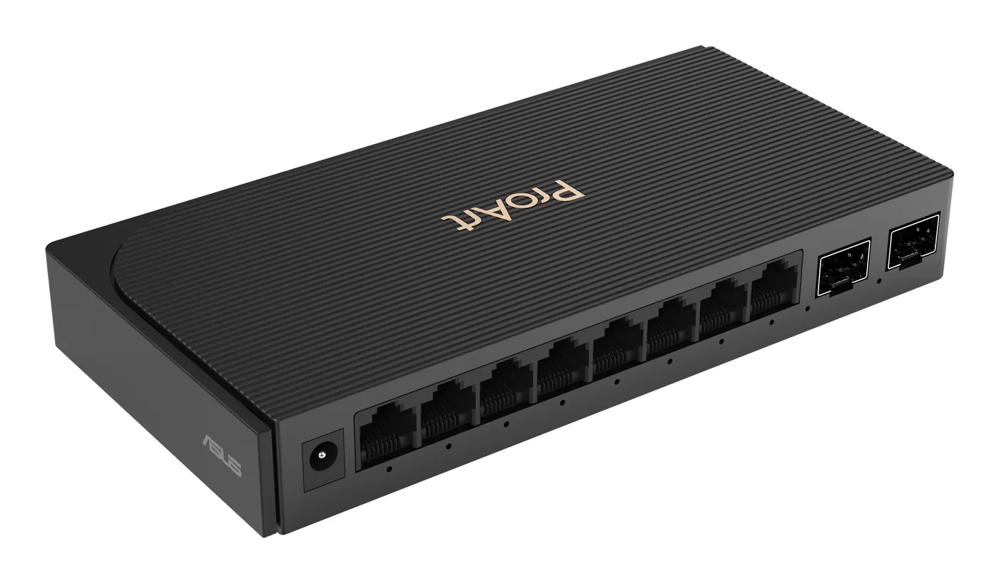 Asus PQG-U1080 8-Port 2.5G + 2-Port 10G SFP+ Creator Switch — przełącznik LAN niezarządzalny 8 portów