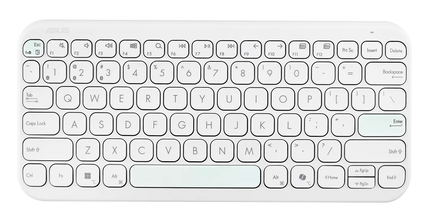 Asus KW100 KEYBOARD/WH/UI/80//3BT/COPILOT — klawiatura
