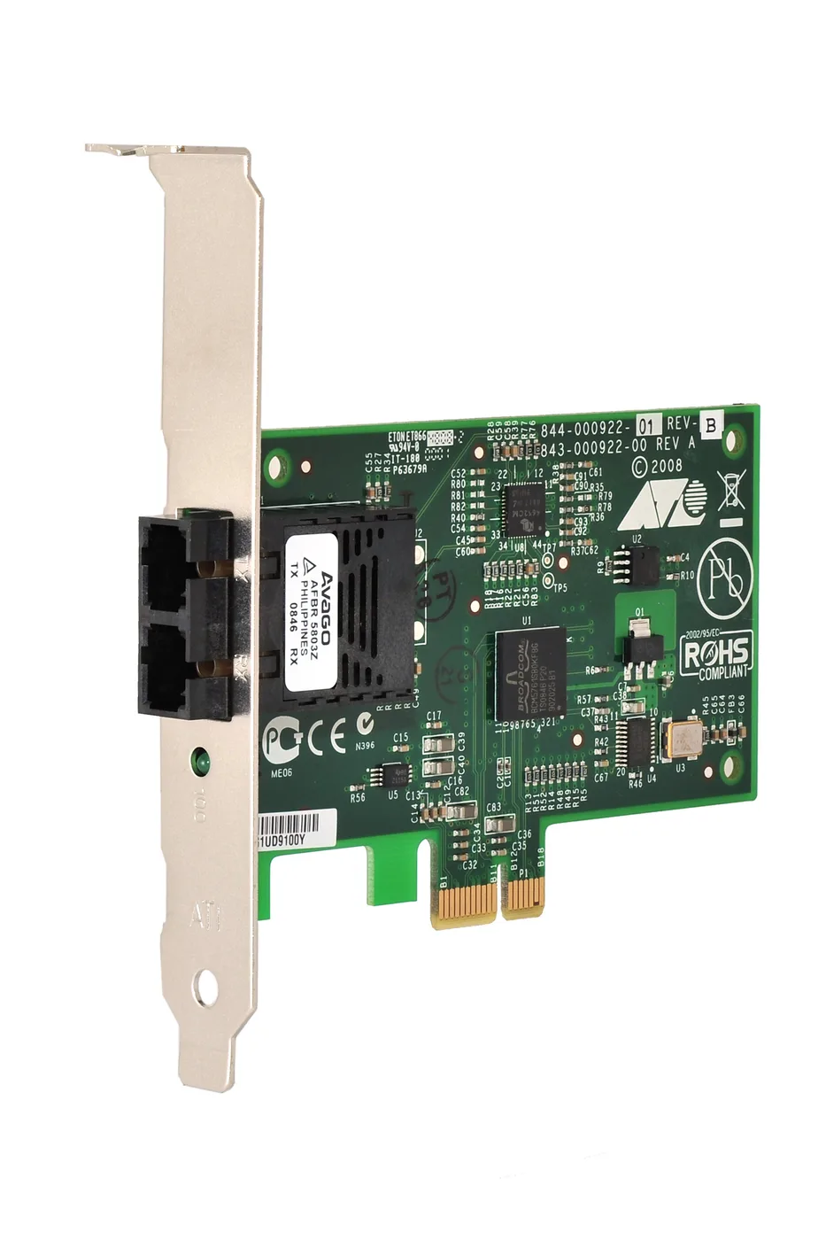 Allied Telesis TAA 100FX/SC PCIE SECURE ADAPTE/CARD STD BRKT — karta sieciowa