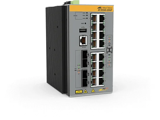 Allied Telesis L3 INDUST ETHERNET SWITCH/16X10/100/1000-T POE+4X SFP PORT — przełącznik LAN zarządzalny 16 portów