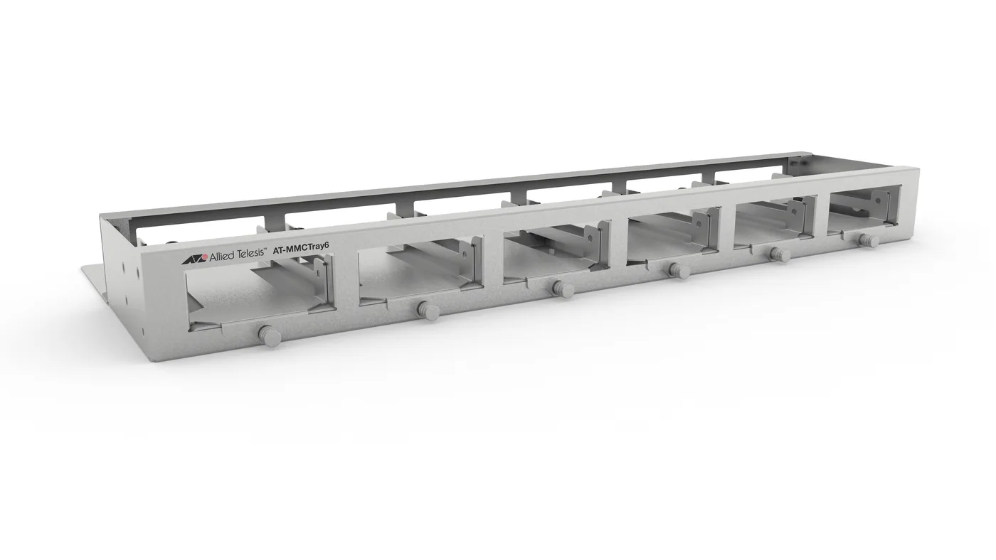 Allied Telesis RACKMOUNTABLE 1RU TRAY FOR UP/TO 6 UNITS OF MMC SERIES MC — akcesorium sieciowe