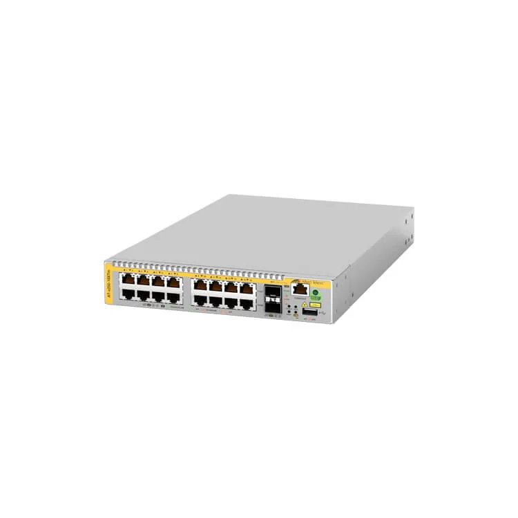 Allied Telesis 10 Gigabit Layer 3 Lite Stackable Switch, 16x 100M/1/2.5/5/10G, 2x SFP+ ports, EU Power Cord — przełącznik LAN zarządzalny 16 portów