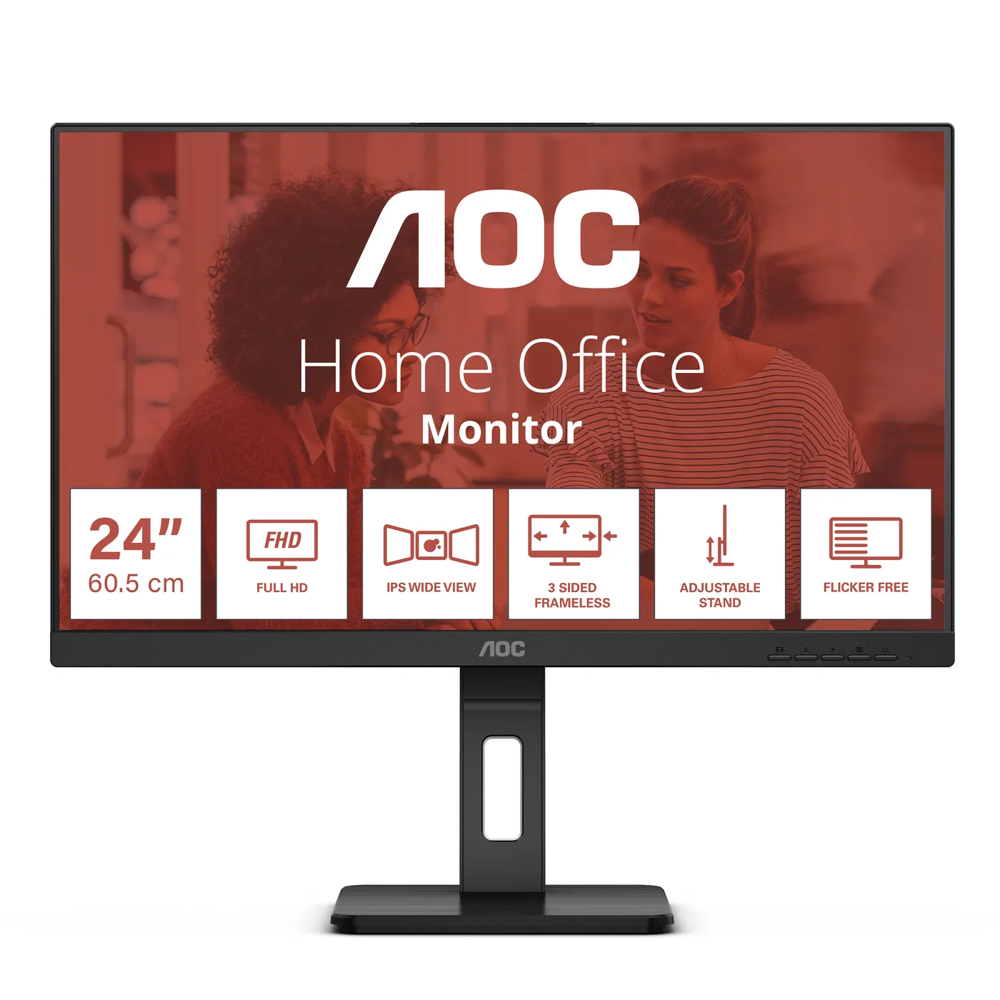 AOC 24E3QAF 23.8IN WLED 16:9/1920X1080 4MS 3000:1 HDMI — monitor LCD 23,8" IPS Full HD