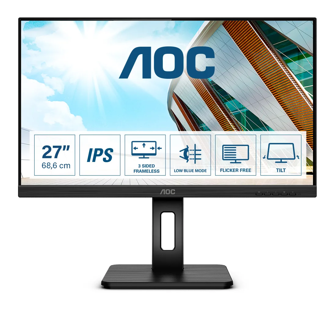AOC 27P2Q 68.58CM 27IN IPS/1920X1080 16:9 — monitor LCD 27" Full HD