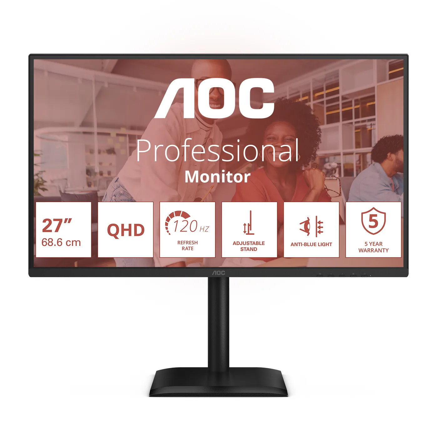 AOC Q27E4U 27 IN IPS 2560X1440/1920X1080 FHD 16:9 1000:1 HDMI D — monitor LCD 27" QHD