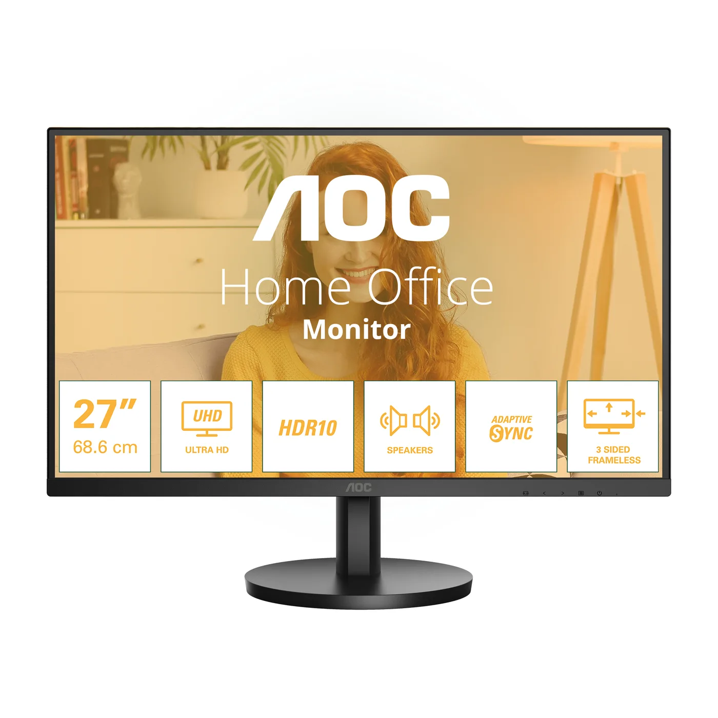 AOC U27B3A - 27 ZOLL UHD MONITO/HDR10 (3840X2160 60 HERTZ HDMI 2 — monitor LCD 27" IPS 4K UHD