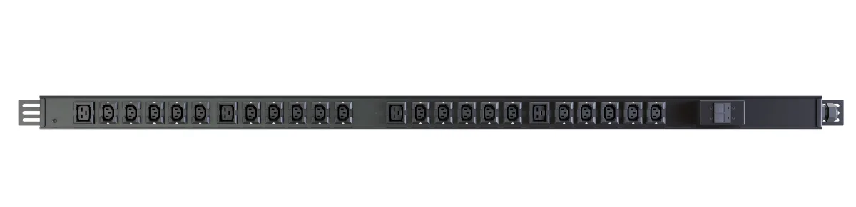 Vertiv Geist Rack PDU, Basic ,0U,32A,220V,IEC60309*3m,C13*20+C19*4,Breaker,black