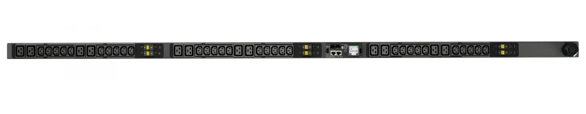 Vertiv Geist Rack PDU, Monitored (Unit Level), EC, 0U, input IEC 60309 230/400V 3x32A, outlets (30)C13 (12)C19