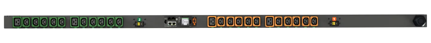 Vertiv Geist Rack PDU, Switched (Outlet Level), EC, 0U, input IEC 60309 230V 32A, locking outlets (20)C13 (4)C19