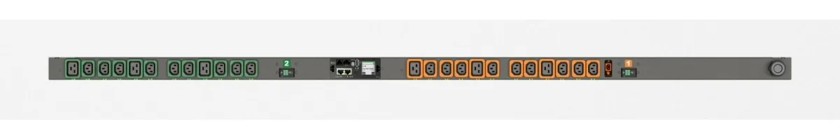 Vertiv Geist Rack PDU, Switched (Outlet Level), EC, 0U, input IEC 60309 230V 32A, locking outlets (18)C13 (6)C19