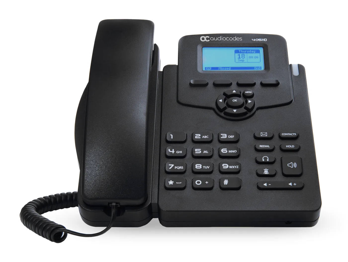 Audiocodes 405HD IP-Phone PoE GbE black — telefon IP