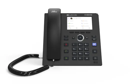 Audiocodes Teams C430HD IP-Phone PoE GbE black