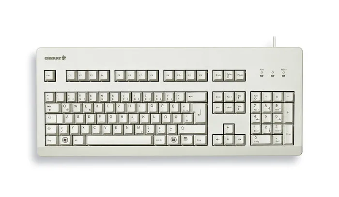 Cherry KEYBOARD G80-3000 PS2/USB W//GOLD CROSSPOINT CONTACTS — klawiatura