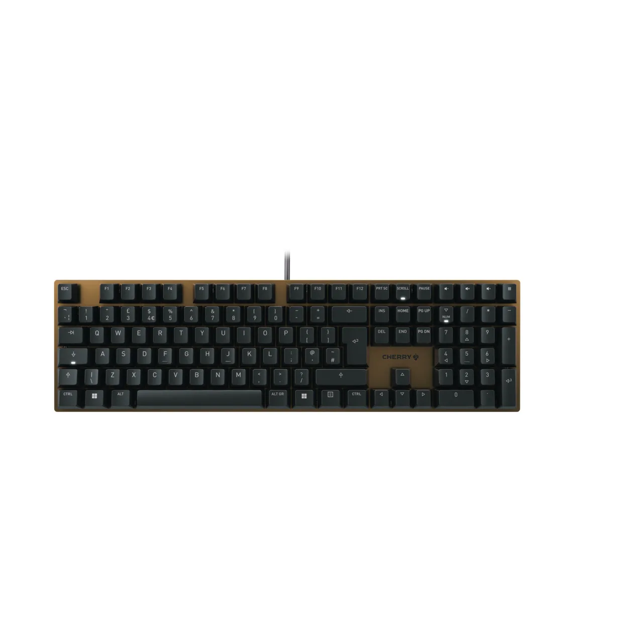 Cherry KEYBOARD CORDED MECHANICAL/BLACK/BRONZE UK — klawiatura