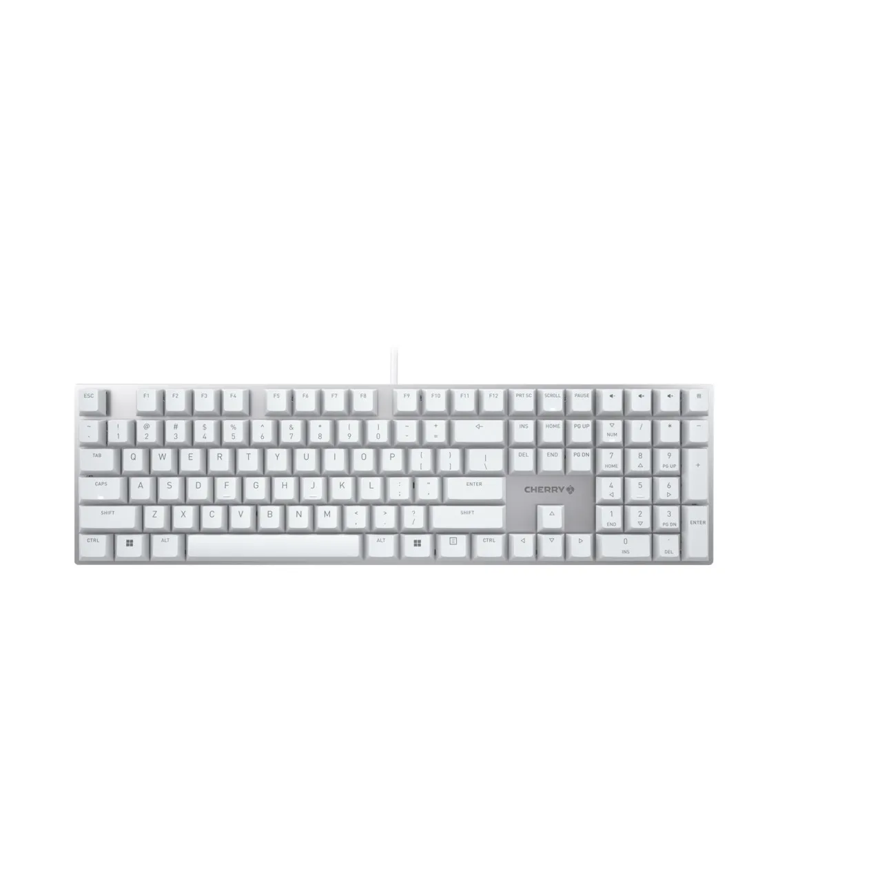 CHERRY KC 200 MX CORDED KBD/MECHANICAL MX BROWN US WHITE — klawiatura
