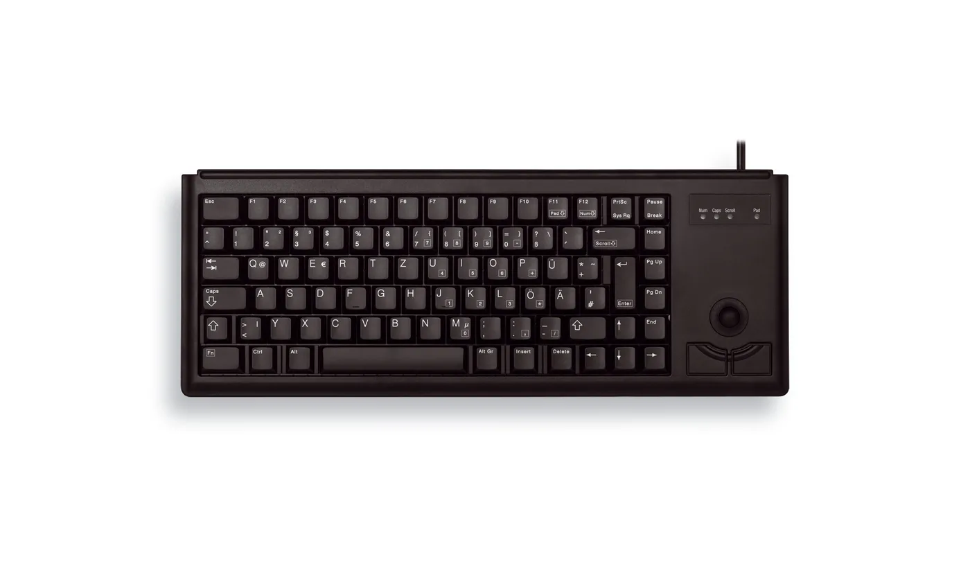 CHERRY G84-4400 TRACKBALL/KEYBOARD PS/2 BLACK — klawiatura