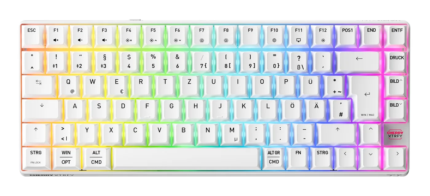 Cherry K33 COMPACT FS WIRELESS/KEYBOARD WHITE GERMANY — klawiatura