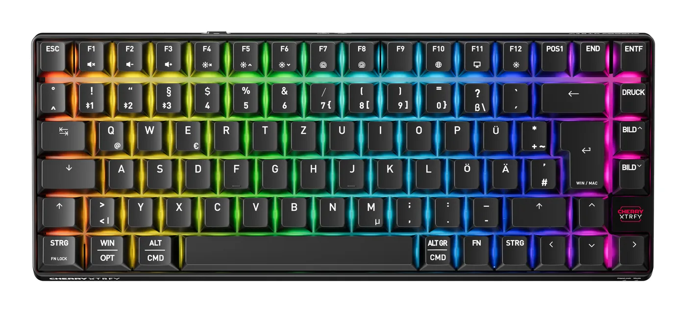 Cherry K33 COMPACT FS WIRELESS/KEYBOARD BLACK GERMANY — klawiatura