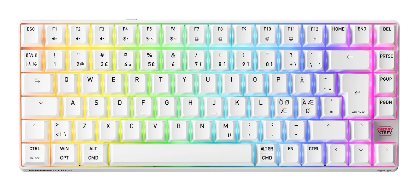 Cherry K33 COMPACT FS WIRELESS/KEYBOARD WHITE PAN-NORDIC — klawiatura