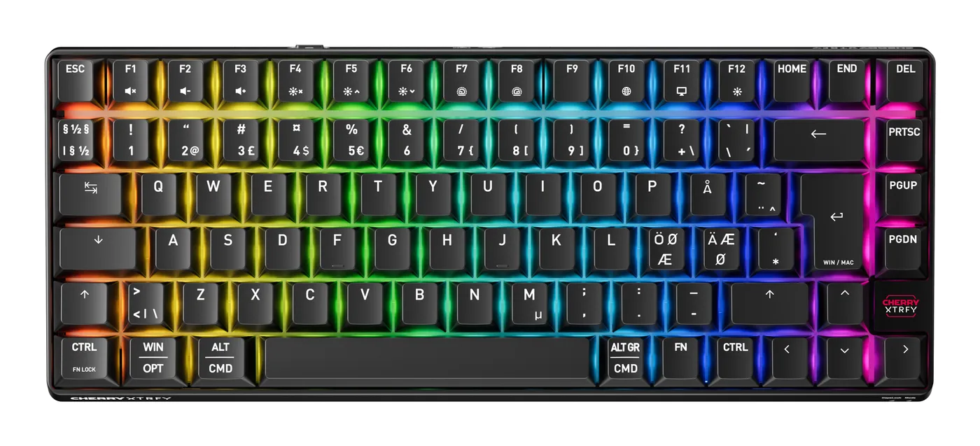 Cherry K33 COMPACT FS WIRELESS/KEYBOARD BLACK PAN-NORDIC — klawiatura