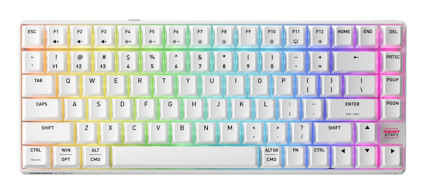Cherry K33 COMPACT FS WIRELESS/KEYBOARD WHITE US-INTERNATIONAL — klawiatura