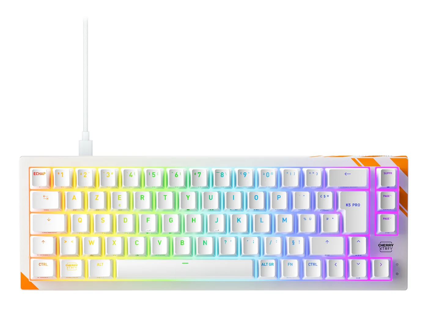 Cherry K5 PRO TMR COMPACT KEYBOARD/WHITE MAGNETIC SWITCH GAMING KBD — klawiatura