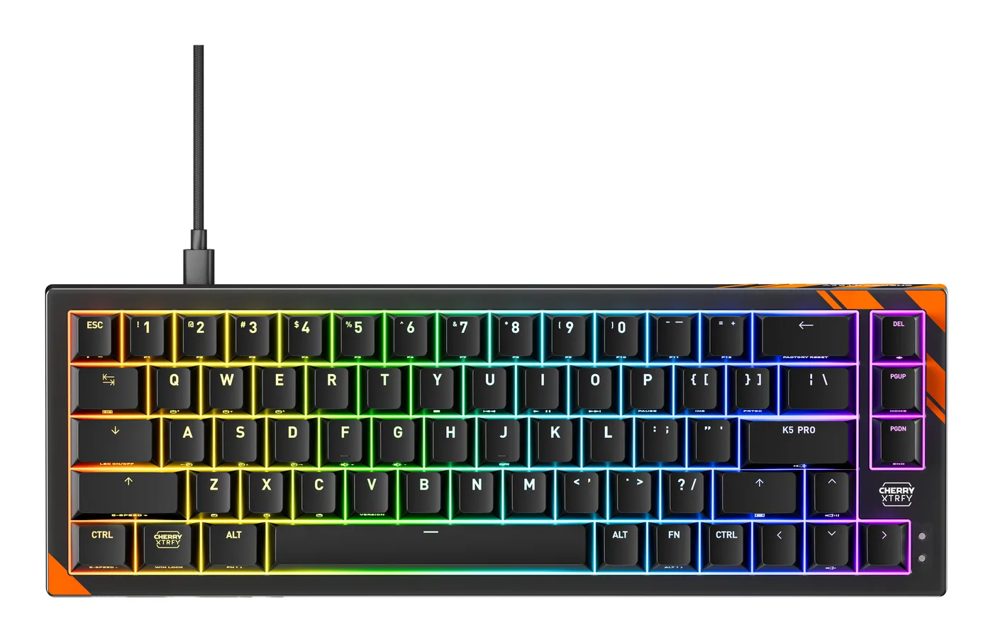 Cherry K5 PRO TMR COMPACT KEYBOARD/WHITE US-INTL — klawiatura