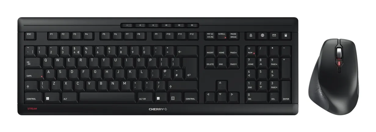 CHERRY STREAM DESKTOP COMFORT/UK BLACK — klawiatura