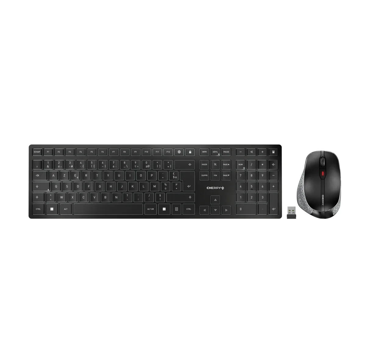 Cherry DW 9500 SLIM KEYBOARD COMBO/WIRELESS BLACK FRANCE — klawiatura