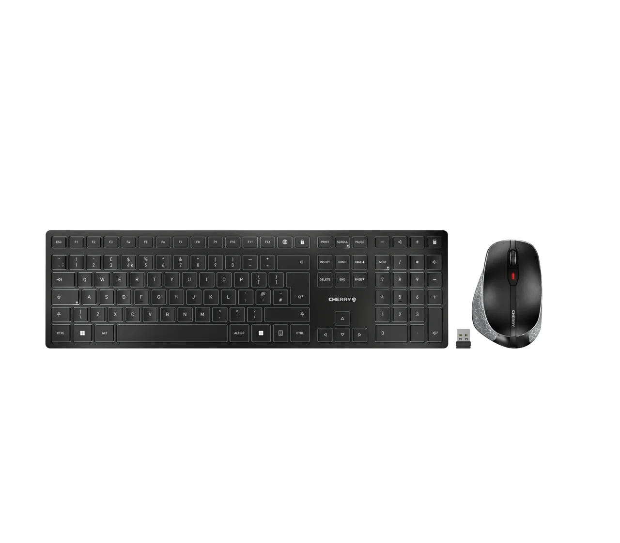 Cherry DW 9500 SLIM KEYBOARD COMBO/WIRELESS BLACK UK-ENGLISH — klawiatura