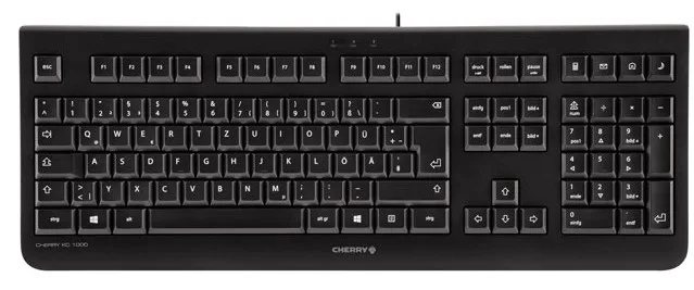 CHERRY KC 1000 BLACK KEYBOARD/USB SWISS — klawiatura