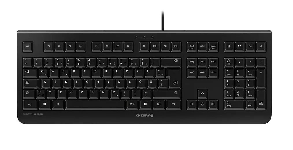 Cherry KC 1000 KEYBOARD CORDED/LAYOUT-PORTUGAL BLACK — klawiatura