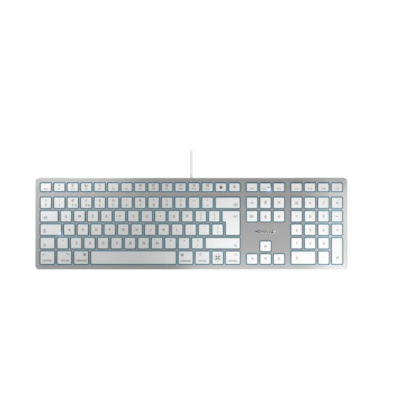 Cherry KC 6000 C FOR MAC KEYBOARD/CORDED SILVER UK-ENGLISH — klawiatura