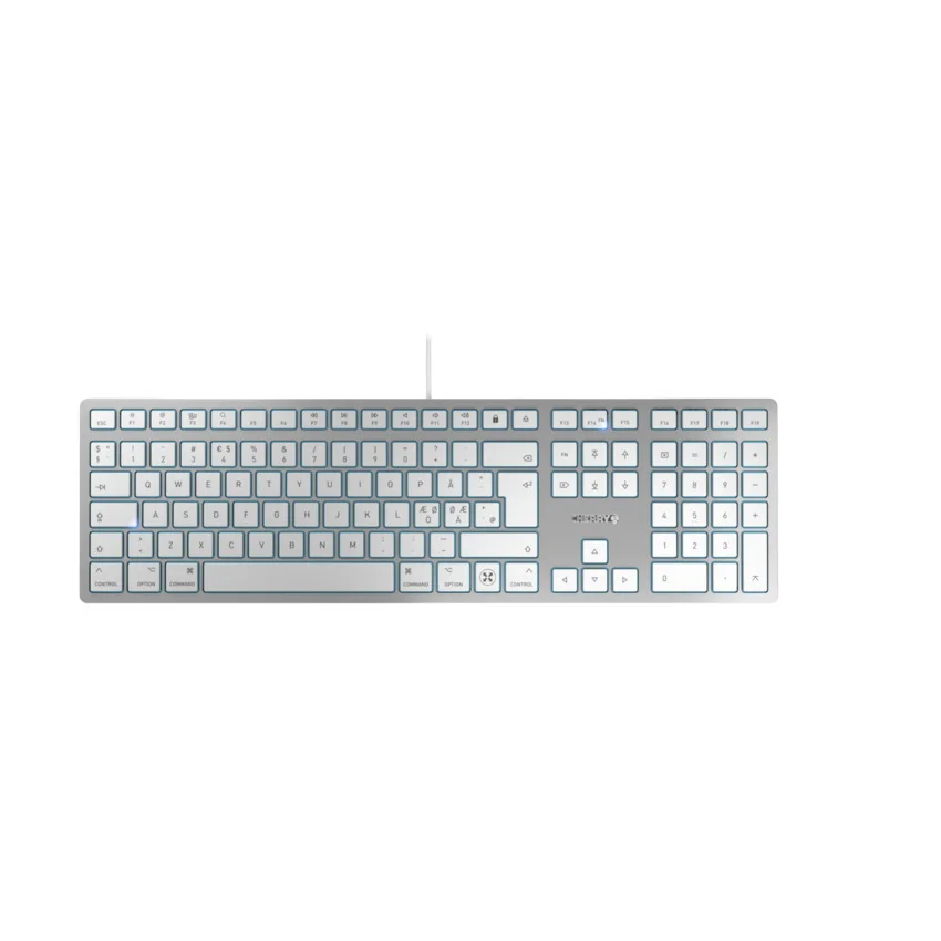 Cherry KC 6000 C FOR MAC KEYBOARD/CORDED SILVER PAN-NORDIC — klawiatura
