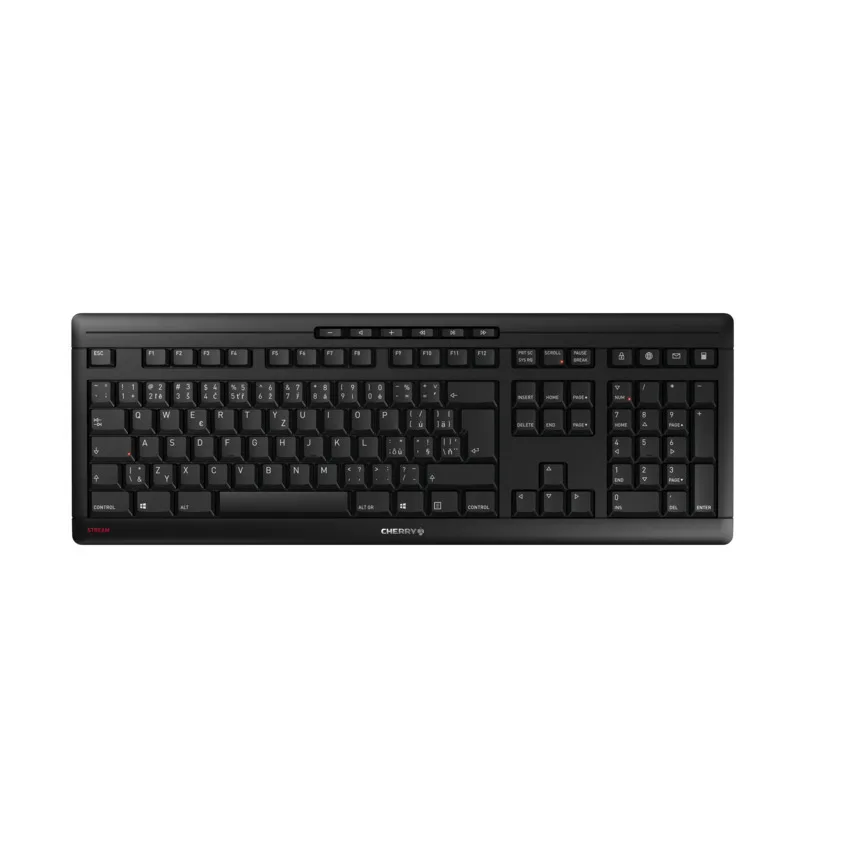 CHERRYSTREAMBLACK/KEYBOARDWIRELESS USB CZECH — klawiatura