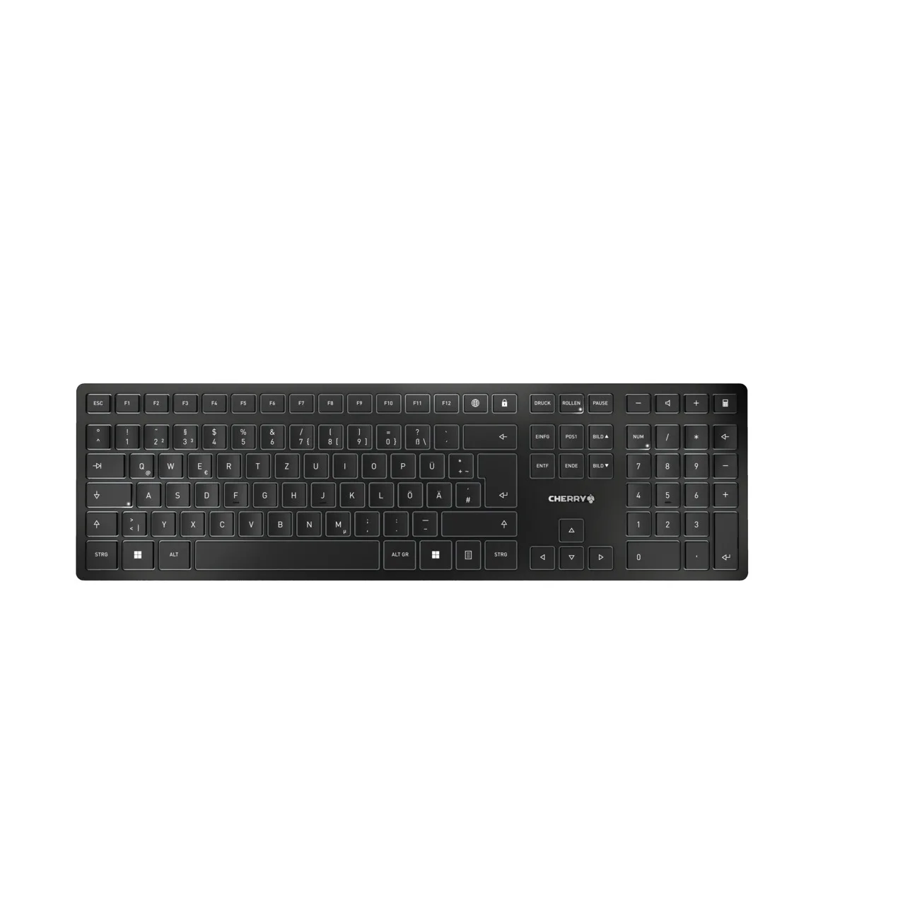 Cherry KW 9100 SLIM DE KEYBOARD/WIRELESS BLACK GERMANY — klawiatura