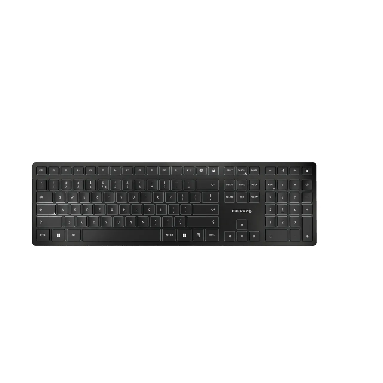 Cherry KW 9100 SLIM US-ENG KEYBOARD/WIRELESS BLACK US-ENGLISH / INTE — klawiatura