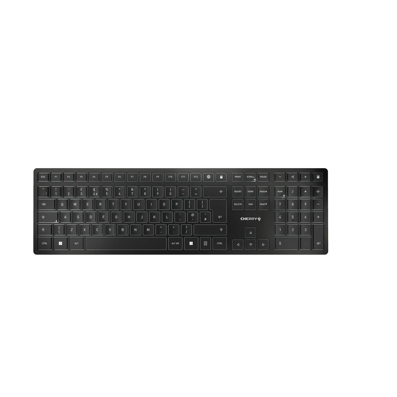 Cherry KW 9100 SLIM GB KEYBOARD/WIRELESS BLACK UK-ENGLISH — klawiatura