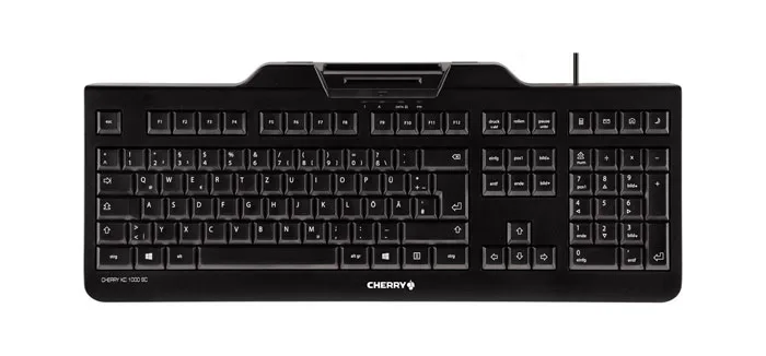 Cherry CONTACT SMART CARD KEYBOARD/QUERTZU — klawiatura