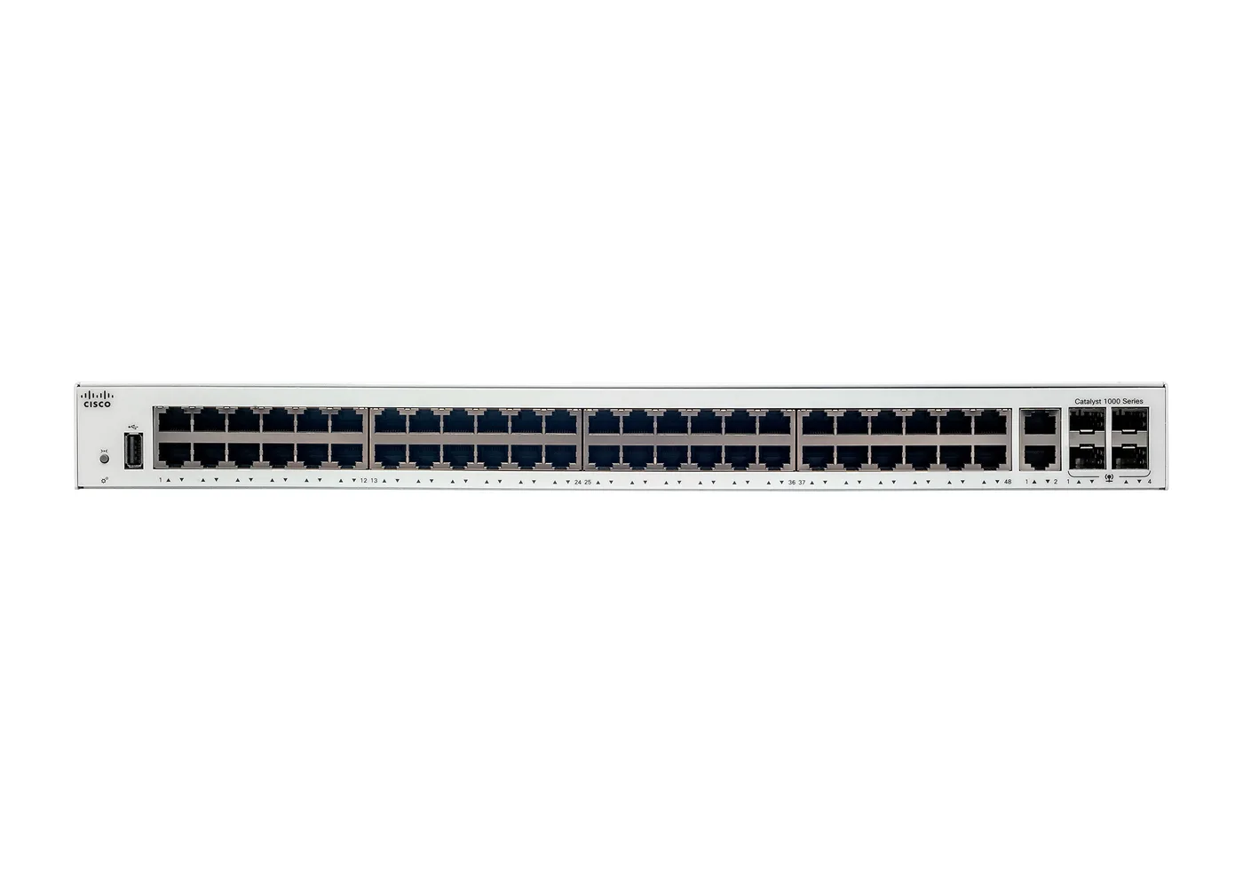 Cisco CATALYST 1000 48PORT GE/4×1G SFP — przełącznik LAN zarządzalny 48 portów