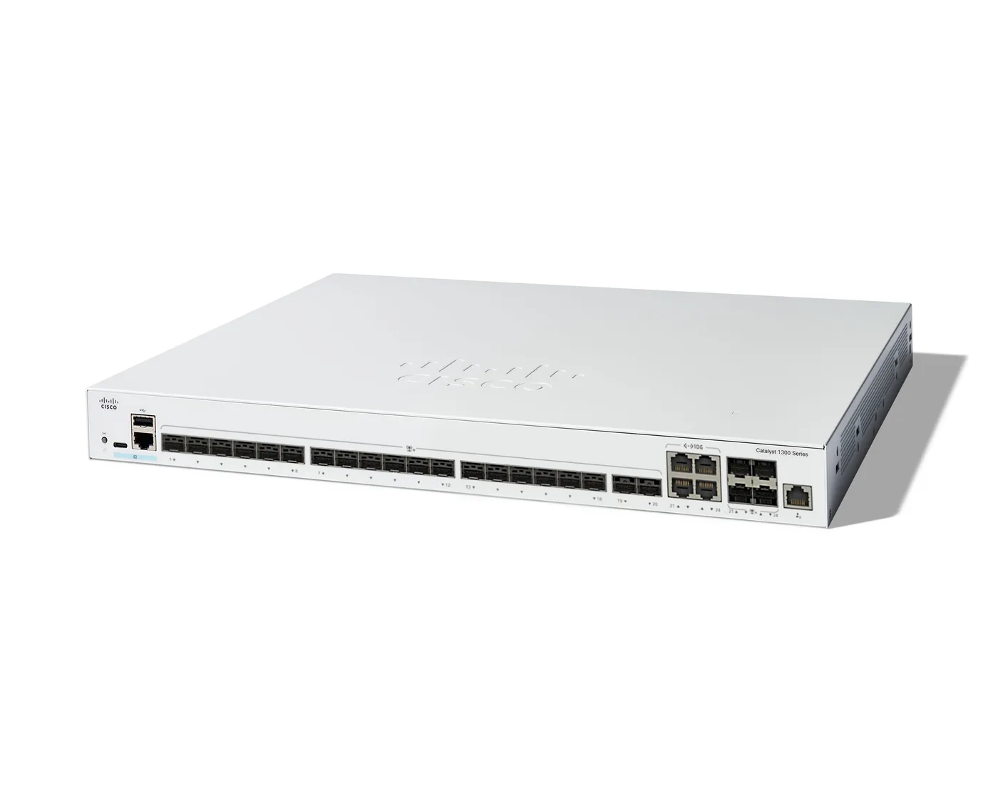 Cisco CATALYST 1300 24-PORT SFP+/4X10GE SHARED — przełącznik LAN zarządzalny