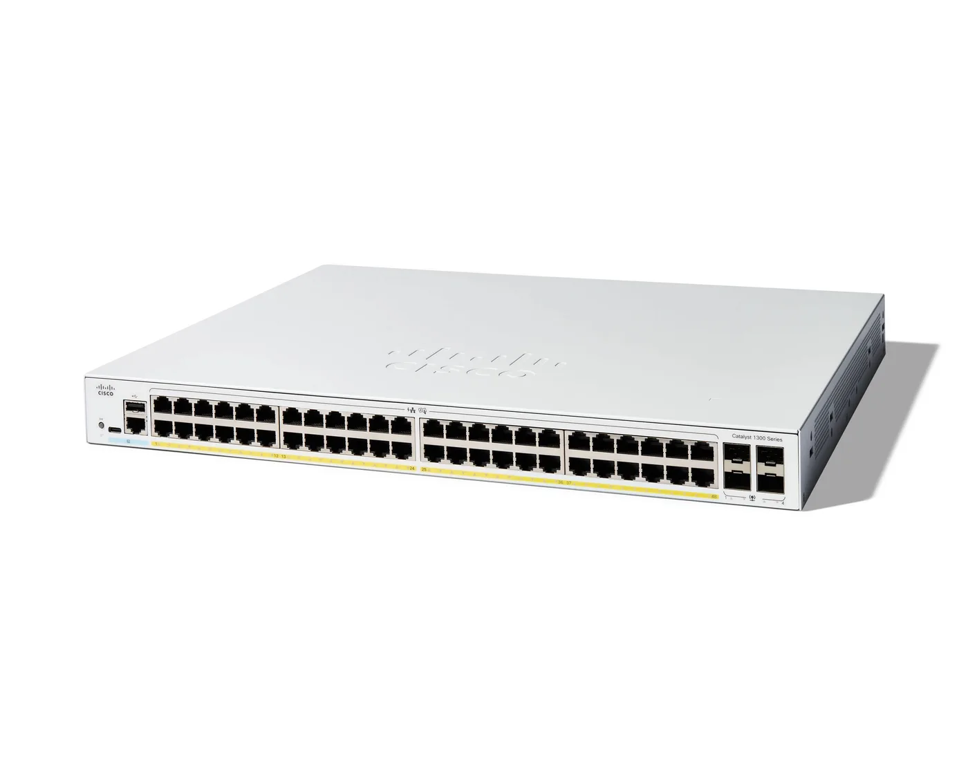 Cisco CATALYST 1300 48-PORT GE FULL/POE 4X1G SFP — przełącznik LAN zarządzalny 48 portów